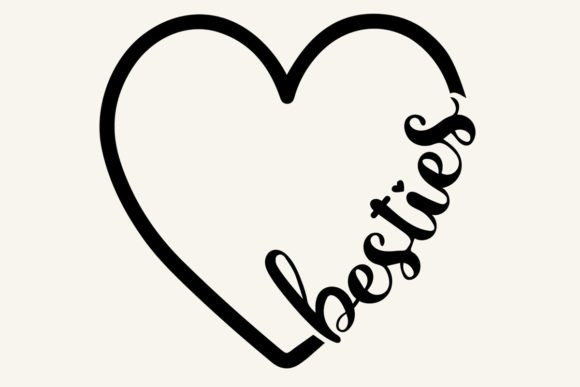 Besties Heart SVG: A Versatile Digital Design Element for Creative Projects