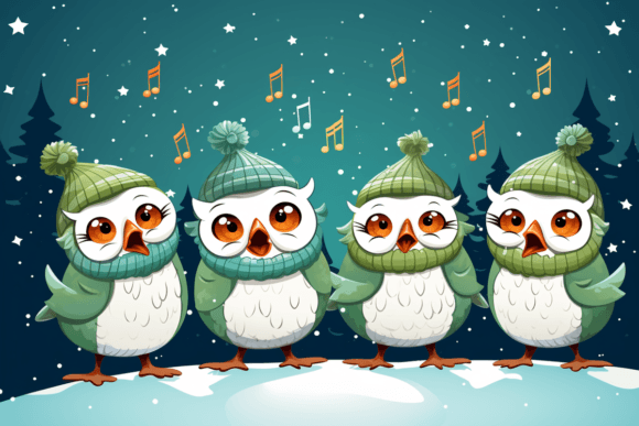 Christmas Bird Background: A Versatile Design Element for Winter Projects