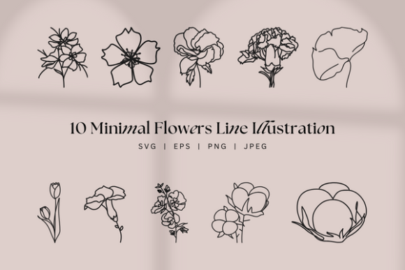 Clean Minimal Botanical Floral Lineart: A Modern Design Trend with Timeless Appeal