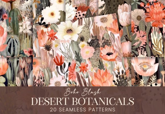 Desert Florals Blush Cactus Blossoms