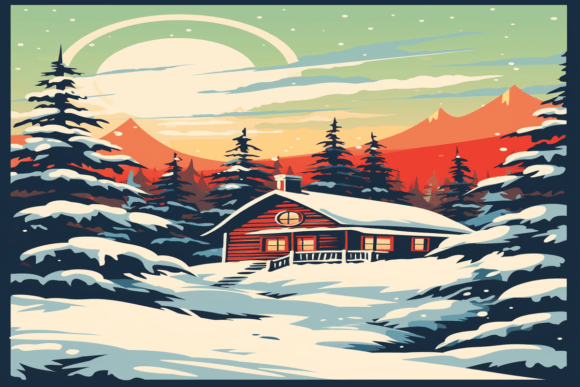Enhancing Creativity with a Christmas Winter Landscape Background