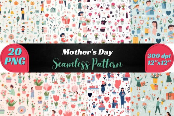 Mothers Day Seamless Pattern: A Creative Celebration of Love and Design