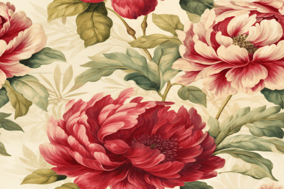 Vintage Peony Seamless Pattern: A Timeless Design Element for Creative Projects