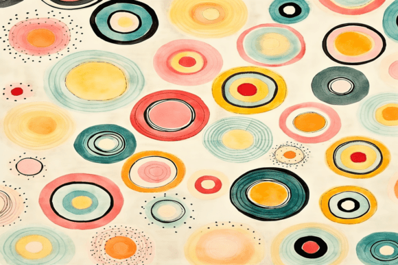 Watercolor Retro Pattern: A Versatile Design Element for Creative Projects